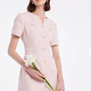 Goelia Tweed Dress (Never Worn) - Spring Summer